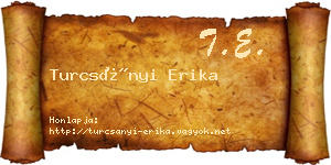 Turcsányi Erika névjegykártya