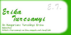 erika turcsanyi business card
